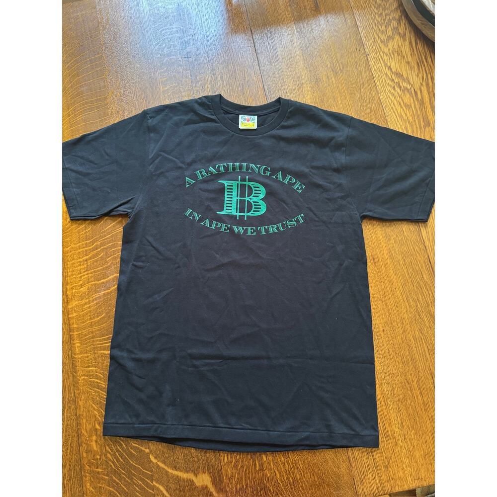 BAPE LARGE Money B Logo Tee in Black NIB NWT